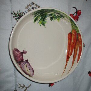 Pier 1 Farmers Market Veggie bowl Vegetable Carrots & Onions  Like new